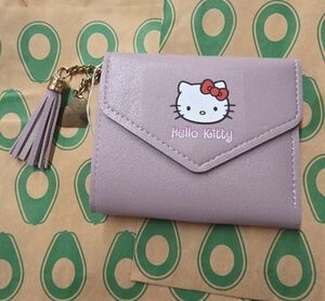 Hello Kitty Lavender Envelope Tassel Wallet